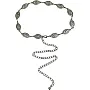 Boho Belt - Trendy Boho Belt for Women with Metal Waist Chain and Concho Accents, A Must-Have Accessory for Fashion-Forward Girls