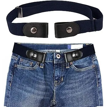 Elastic Belt for Women No Buckle Buckless Belt Stretch Belt Invisible Elastic Belt Web Strap Belt with Flat Buckle for Unisex for Jeans Pants