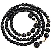 FAIRYGATE Black Belt Pearl Bead Women's Waist Belts Wedding Adjustable Pearl Chain for Dress Gown Fashion Accessories for Casual & Party Wear A3817