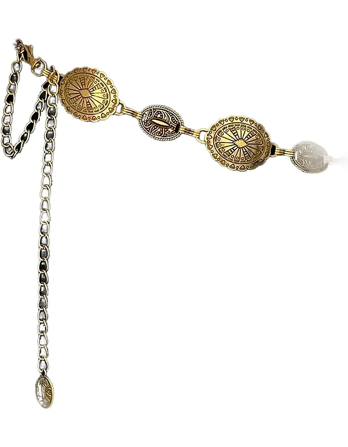 Fashionable Chain Belt - Unique Western Metal Design for Women, Ideal for Dress Enhancements, Perfect for Adding Flair to Your Everyday Wardrobe