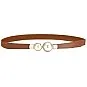 Flexible Dress Belt - Women’s Elastic Waistband with Metal Hook Buckle for Effortless Style and All-Day Comfort
