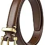 GQ Women Leather Belt for Jeans Pants Fashion Ladies Skinny Faux Leather Dress Belt(Brown)