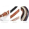 Jeans Pin Buckle Belt - Flat leather belt with sleek pin buckle and woven edge, tailored to complement slim-fit jeans effortlessly.