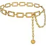 ZonShop Women's Metal Geometric Design Elegant Rectangle Square Belt High Quality Materials Fashion Luxury Daily Wear