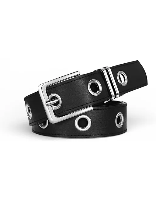 Zone Shop Genuine Leather Belt for Women - Elegant Round Design - Combining Durability and Luxury - Provides a High-End Fashion Look - Suitable for Daily Use and Various Occasions.