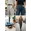 Zone Shop Genuine Leather Belt for Women - Elegant Round Design - Combining Durability and Luxury - Provides a High-End Fashion Look - Suitable for Daily Use and Various Occasions.