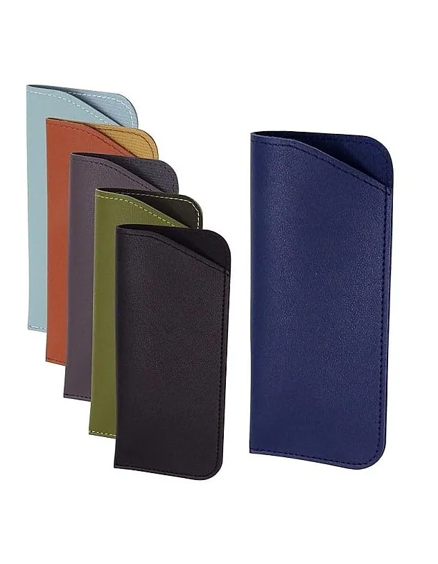 6 Pack Soft Leather Glasses Case,Portable Sunglasses Pouch, One Size