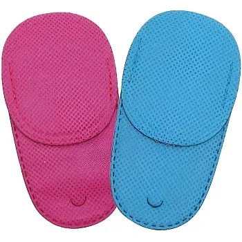 Nylon Lined Case - Durable case with a nylon lining to cushion kid's glasses, stylish and practical for boys and girls, available as a two-piece set in several color options.