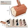 Pouch - Versatile Leather Sunglasses Storage Solution with Six Compartments for Hassle-Free Travel