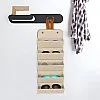 Pouch - Versatile Leather Sunglasses Storage Solution with Six Compartments for Hassle-Free Travel