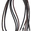 Elegant Eyeglass, Sunglass Strap-Chain- Retainer, Sports Band, 3 Pack PU Leather For Men Women By HANGIT, Blue Black Brown, Large