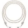 Vin beauty Glasses Chain, Pearl Eyeglass Chain, Beaded Eyeglass Chain Sunglasses Holder Strap, Eye Glass Holders Necklaces, Pearl Masks Chian for Women, White, One size