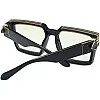 2020 Square Sunglasses Women Men Fashion Luxury Brand Sunglass Female UV400 Vintage Oversize Sun Glasses Women Sunglasses,black clear