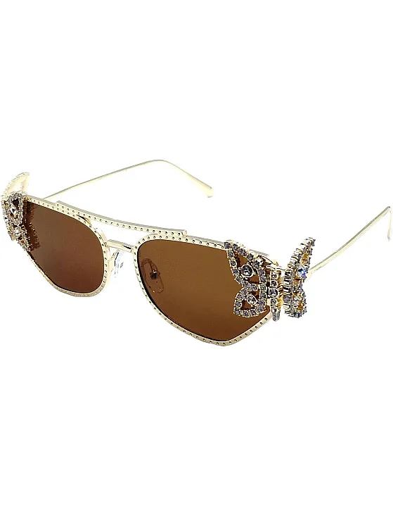 Alastras Women's Queen Butterfly Sunglasses