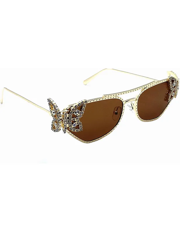 Alastras Women's Queen Butterfly Sunglasses