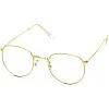 Computer Glasses Eyewear Frame Anti Blue Light Game Glasses Anti Glare Eyeglasses Frame Women Round Clear Lens Fake Glasses