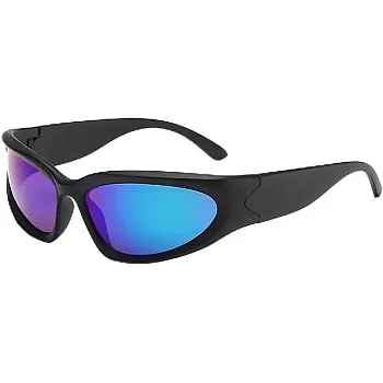 MySouq-Store [1Pcs] New Rimless Punk Sunglasses Goggle Women Men Luxury Brand Wrap Around Sun Glasses Star Eyewear Sports One Piece Shades