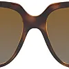 Vogue Eyewear Woman Sunglasses Dark Havana Frame, Polar Grey Gradient Brown Lenses, 54MM