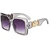 Women Oversized Sunglasses Designer Luxury Square Sun Glasses UV400 Protection Flat Lens Women Beauty Design Sunglasses