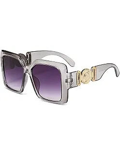 Women Oversized Sunglasses Designer Luxury Square Sun Glasses UV400 Protection Flat Lens Women Beauty Design Sunglasses