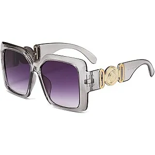 Women Oversized Sunglasses Designer Luxury Square Sun Glasses UV400 Protection Flat Lens Women Beauty Design Sunglasses