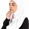Le Voile Syrian Cap, 2 Pieces for Women, 0013, White