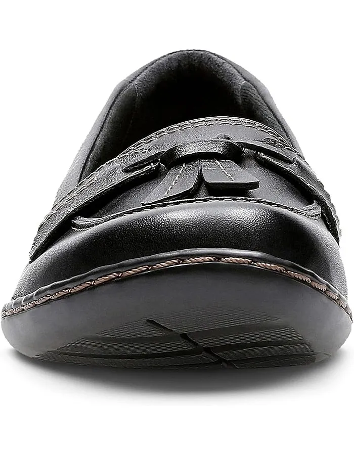 CLARKS Women's Ashland Bubble Slip-On Loafer, Black, 7.5 UK, Black, 7.5 UK Wide
