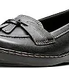 CLARKS Women's Ashland Bubble Slip-On Loafer, Black, 7.5 UK, Black, 7.5 UK Wide