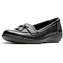 CLARKS Women's Ashland Bubble Slip-On Loafer, Black, 7.5 UK, Black, 7.5 UK Wide