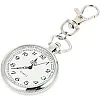MySouq-Store 1PCs - Pop Stainless Steel Quartz Pocket Watch Cute Key Ring Chain New Gift New - Silver