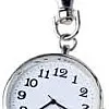 MySouq-Store 1PCs - Pop Stainless Steel Quartz Pocket Watch Cute Key Ring Chain New Gift New - Silver