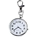 MySouq-Store 1PCs - Pop Stainless Steel Quartz Pocket Watch Cute Key Ring Chain New Gift New - Silver