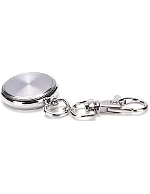 MySouq-Store 1PCs Pop Stainless Steel Quartz Pocket Watch Cute Key Ring Chain New Gift New