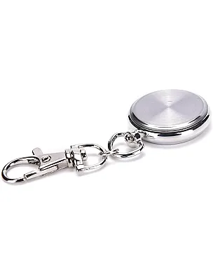 MySouq-Store 1PCs Pop Stainless Steel Quartz Pocket Watch Cute Key Ring Chain New Gift New