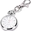 MySouq-Store 1PCs Pop Stainless Steel Quartz Pocket Watch Cute Key Ring Chain New Gift New