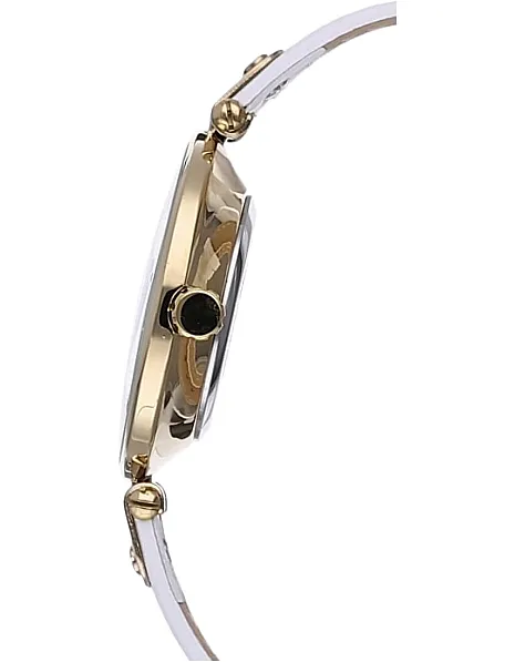 Anne Klein Women's Leather Strap Watch, White, 10/9168WTWT
