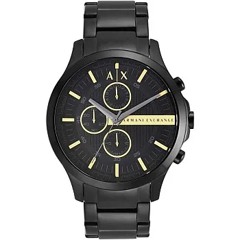 Armani Exchange Men's AX2164 Dial Stainless Steel Band Watch (Black)