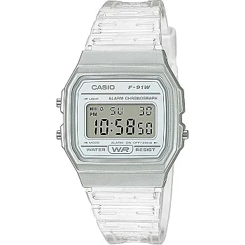 Casio Analog-Digital Sports watch rubber strap for Women, White- BA-130-7A2DR