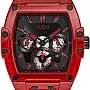 GUESS Men's Polycarbonate Quartz Watch with Silicone Strap, Red, 24 (Model: GW0203G5)