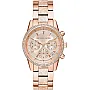 Michael Kors Chronograph Quartz MK6598, Rose Gold, One Size, Bracelet