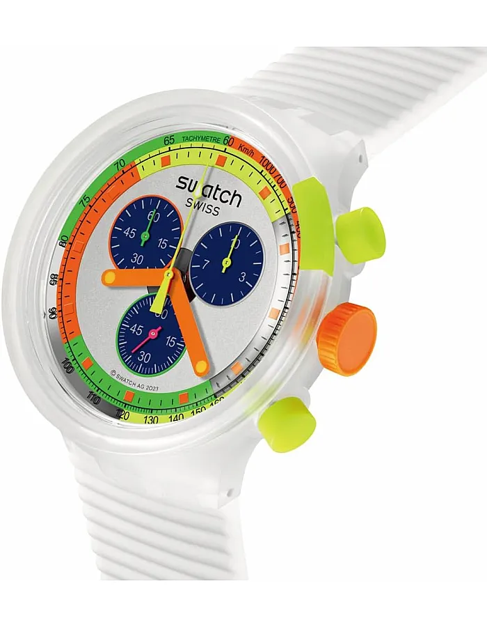Swatch SB02K100 Watch Neon Jelly Transparent