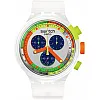 Swatch SB02K100 Watch Neon Jelly Transparent