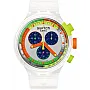 Swatch SB02K100 Watch Neon Jelly Transparent