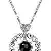 Retro Rounded Hearts 925 Sliver 100 Languages I Love You Projection Pendant Couple Necklace For Lovers 2023 Trendy Couple Romantic Jewelry (Silver)
