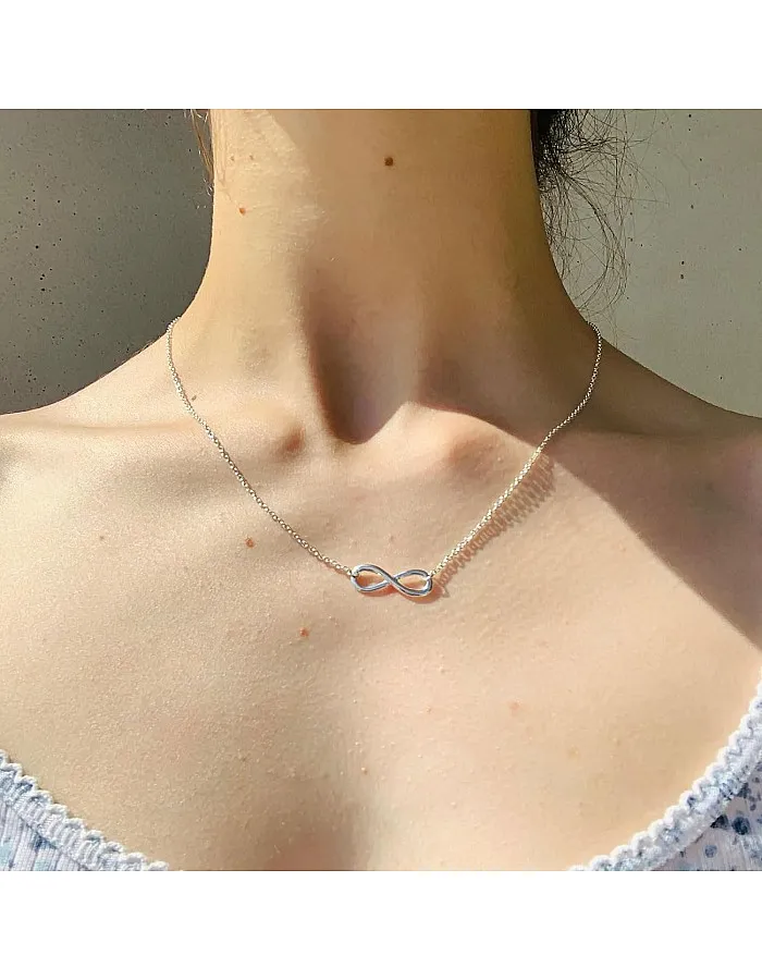 Silver Necklace for Women, 14K White Gold Plated Dainty Infinity, Bead, Star of David, Starfish, Sun, Hummingbird, Flower, Palm Tree Pendant Necklaces Simple Jewelry