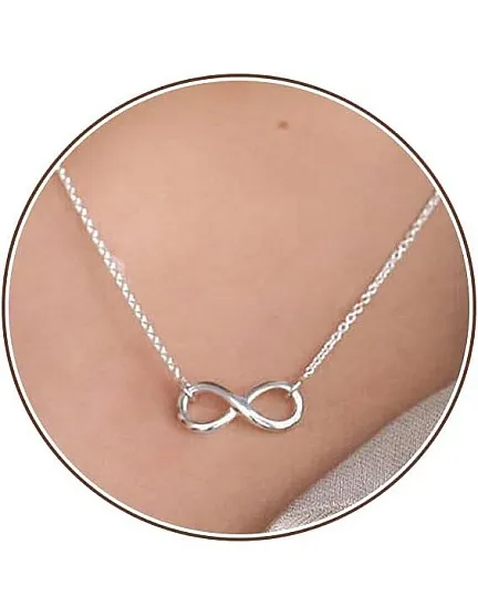 Silver Necklace for Women, 14K White Gold Plated Dainty Infinity, Bead, Star of David, Starfish, Sun, Hummingbird, Flower, Palm Tree Pendant Necklaces Simple Jewelry