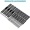 DoCred Universal 2M/78.7'' Side Skirt Extension Splitter fit, Side Skirts Rocker Panels Side Trim Spoiler Extension Lip Bottom Line, Side Skirt Rocker Panel Lip Splitter Diffuser Glossy (Black)
