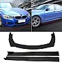DoCred Universal Car Front Bumper Lip Spoiler Diffuser Body Kits - Car Front Bumper Lip Diffuser Splitter + Car Side Skirt Extension Rocker Panel Body Kit