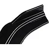 Keenso Front Bumper Lip Splitter Kit 3 Pieces Black Gloss High Strength Universal Front Spoiler Body Kit with Screw