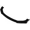 aqxreight Front Bumper Lip, 3 Pieces Gloss Black Front Bumper Lip Splitter Kit Universal High Hardness Front Spoiler Body Kit